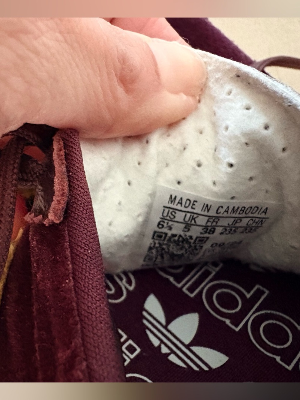 Adidas SL72 Maroon & Neon Yellow Retro Sneakers - Picture 4 of 4